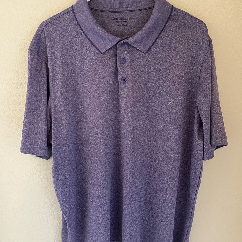 Croft & Barrow Purple Polo Shirt Classic Design